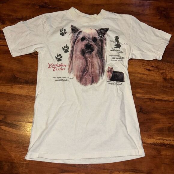 Vintage Yorkie T shirt - Picture 1 of 4